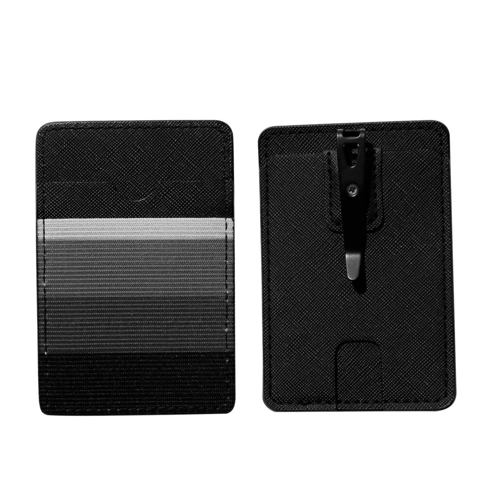 5056 Slim Elastic Vertical Credit Card Holder,Front Pocket Wallet Elastic